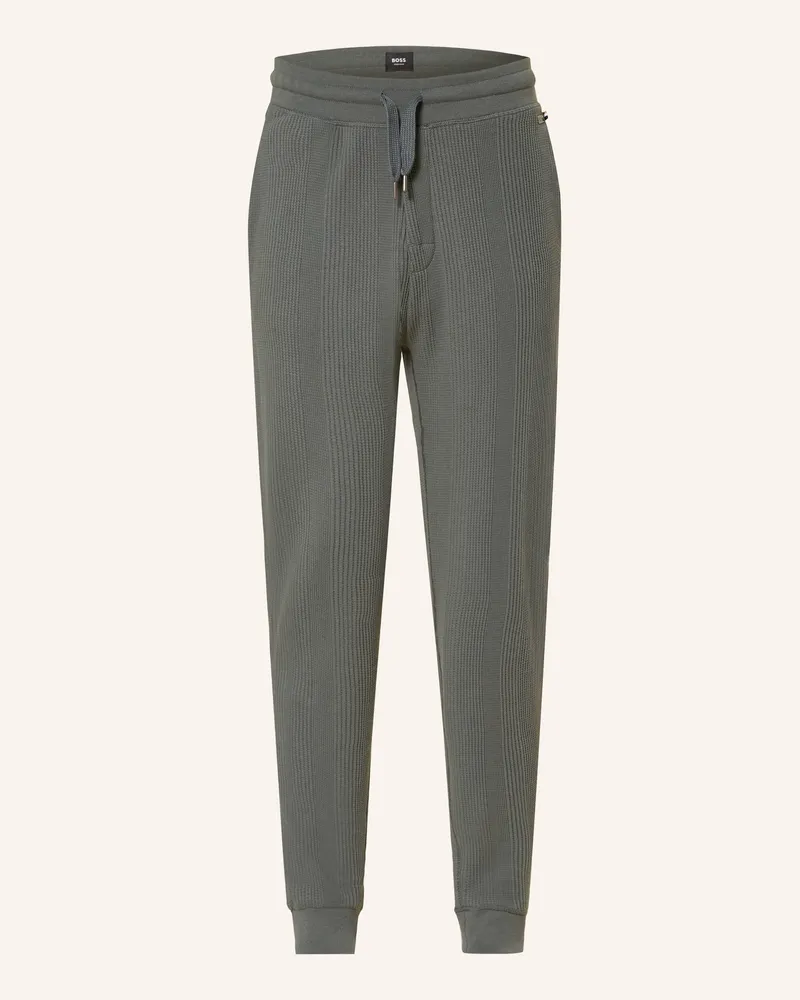 HUGO BOSS Lounge-Hose STRUCTURE Petrol