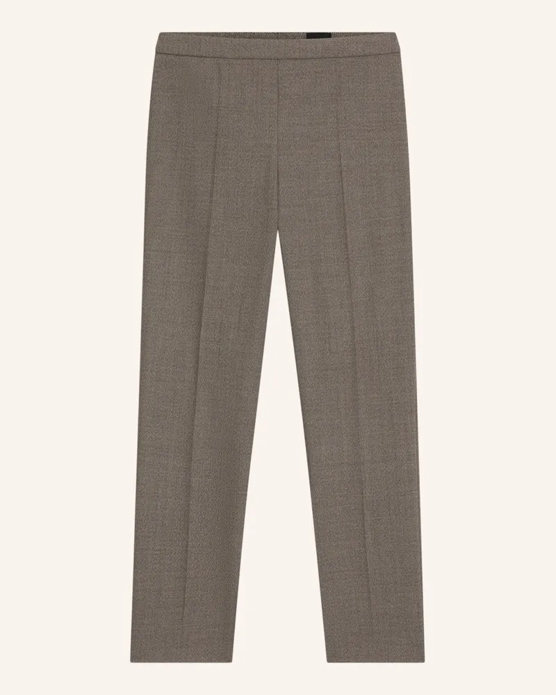 HUGO BOSS Business Hose TILUNA_SIDEZIP6 Regular Fit Weiss