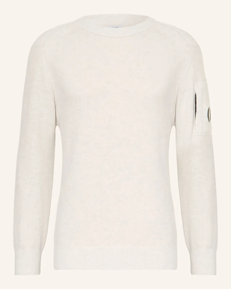 C.P. Company Pullover weiss Hellgrau