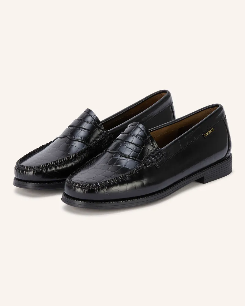 G.H. Bass & Co. Penny-Loafer Easy Weejun schwarz Schwarz