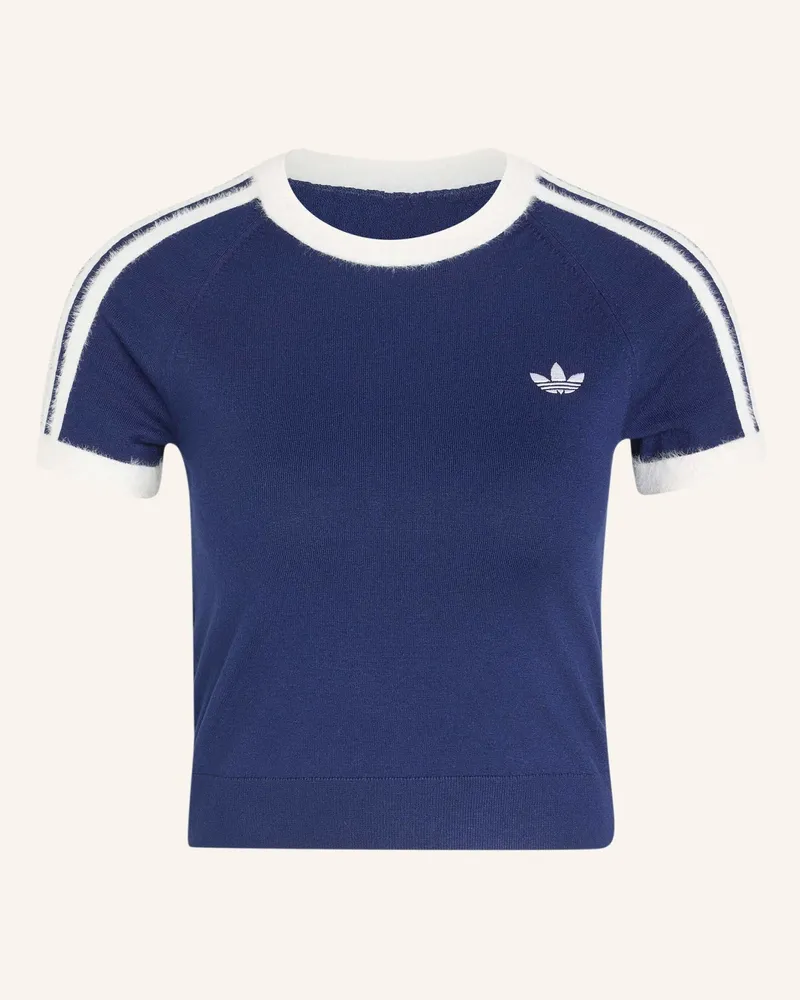 adidas T-Shirt, Gewirktes Material blau Blau