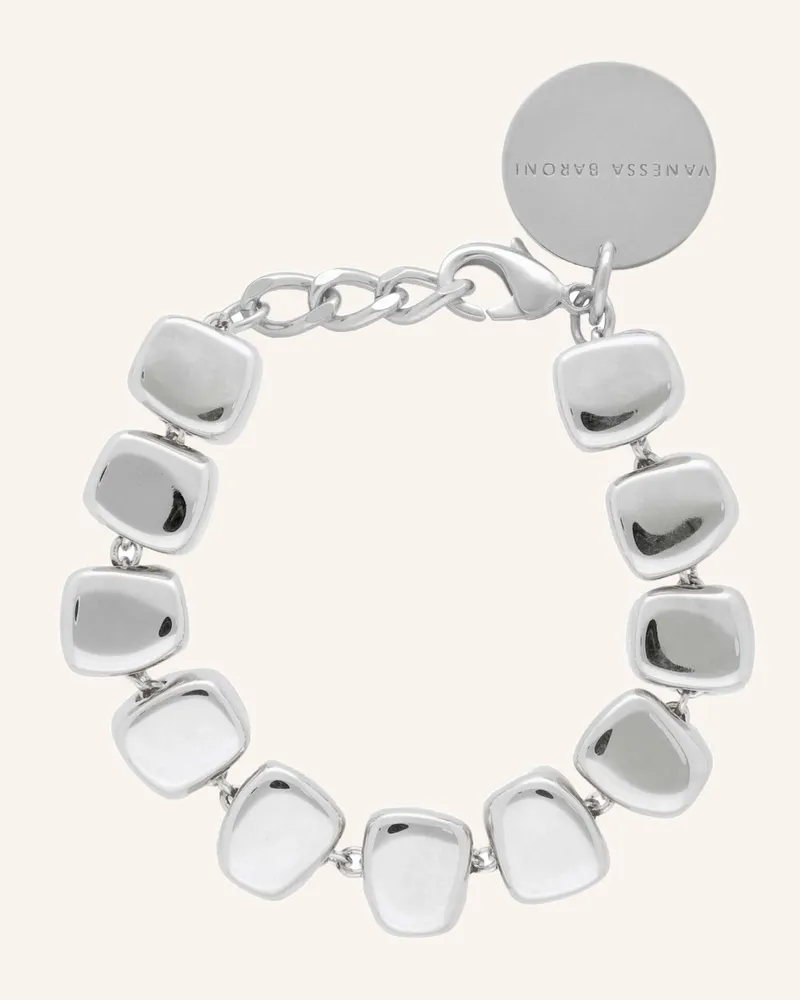 Vanessa Baroni Armband Mini Organic Shaped Bracelet Snow Green Marble By Glambou silber Silber
