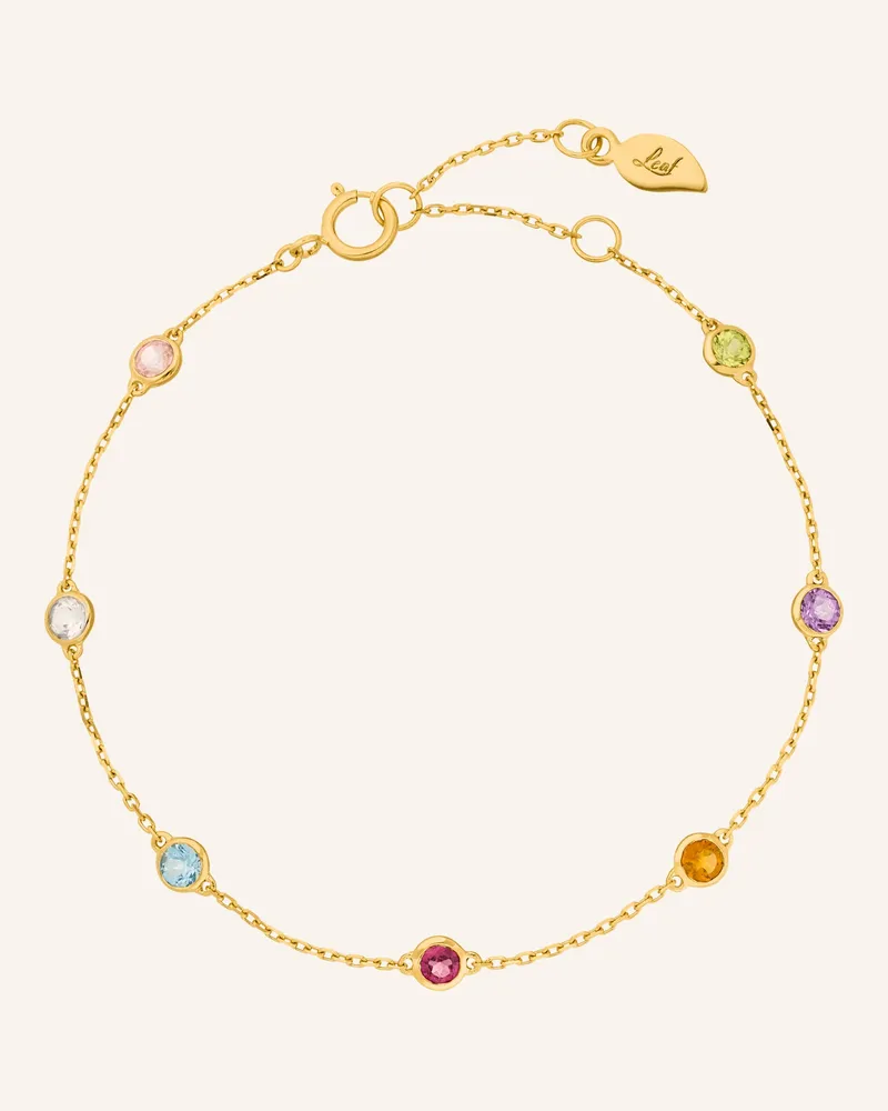 Leaf Armband Fine Gems aus14 Karat Gelbgold gold Gold