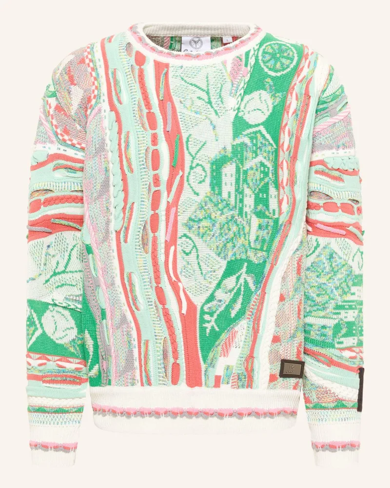 Carlo Colucci Strickpullover Eberhoefer gruen Grün