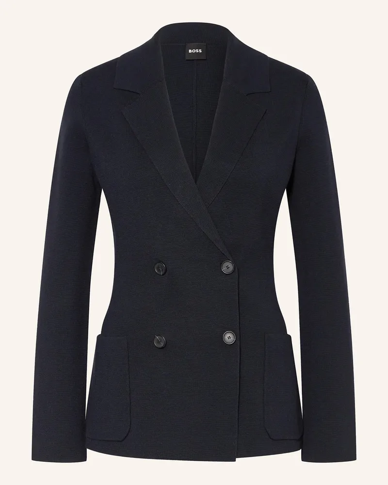HUGO BOSS Blazer Fibrinta blau Dunkelblau