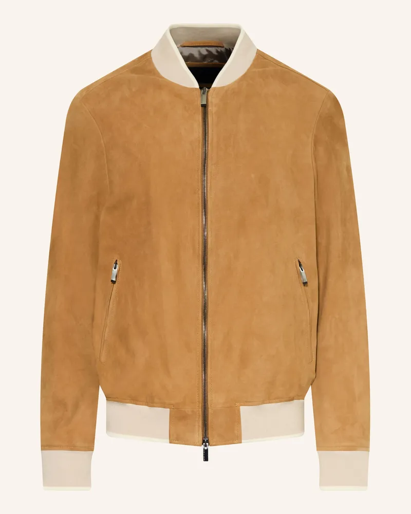 Paul & Shark Lederblouson braun Cognac