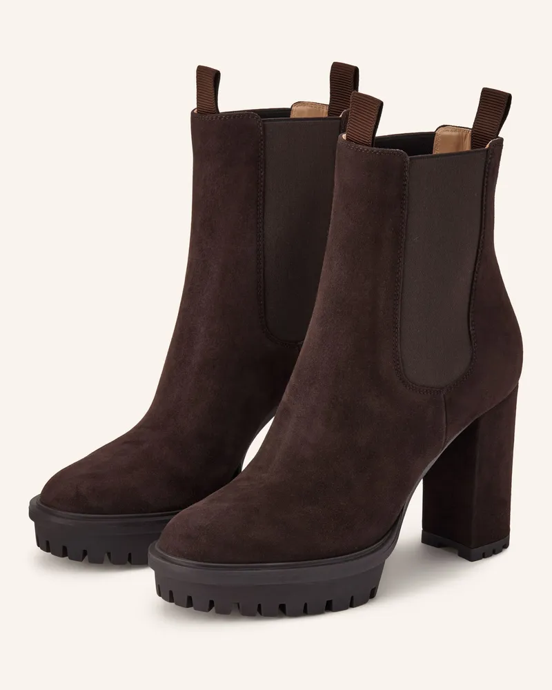 Gianvito Rossi Chelsea-Boots Barry braun Dunkelbraun