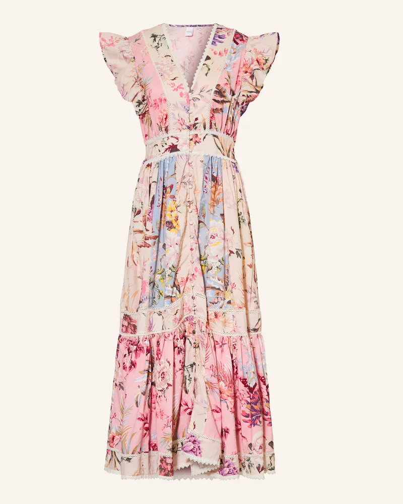 Y.A.S Kleid Mit Rüschen Und Spitze rosa Rosa