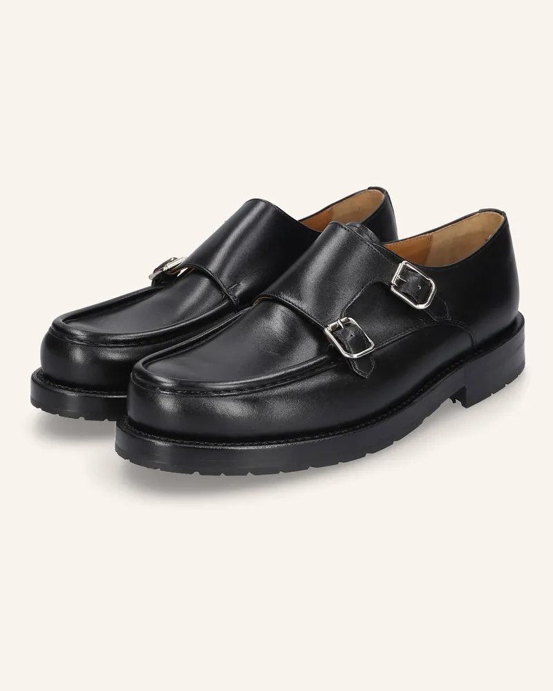 Heinrich Dinkelacker Schnallenschuh RIO NORWEGER BC Schwarz