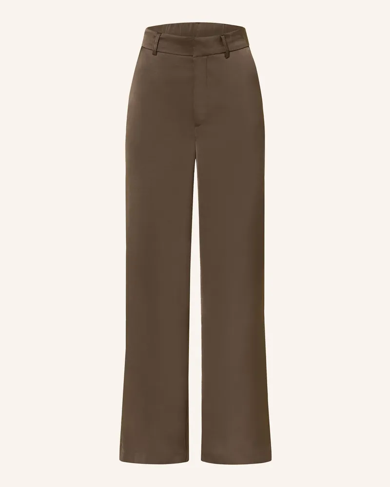 Neo Noir Satinhose Emmett braun Dunkelbraun
