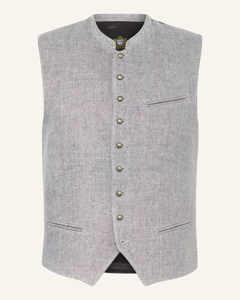 Hammerschmid Trachtenweste Franz Slim Fit grau 70