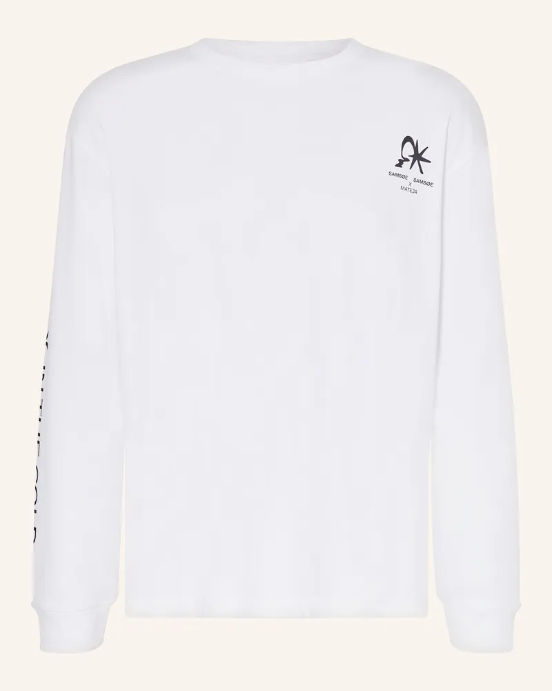 Samsøe & Samsøe Longsleeve Saragnar weiss Weiss