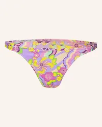 Vilebrequin Brazilian-Bikini-Hose RAINBOW FLOWERS Lila