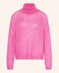 Y.A.S Rollkragenpullover mit Mohair Pink