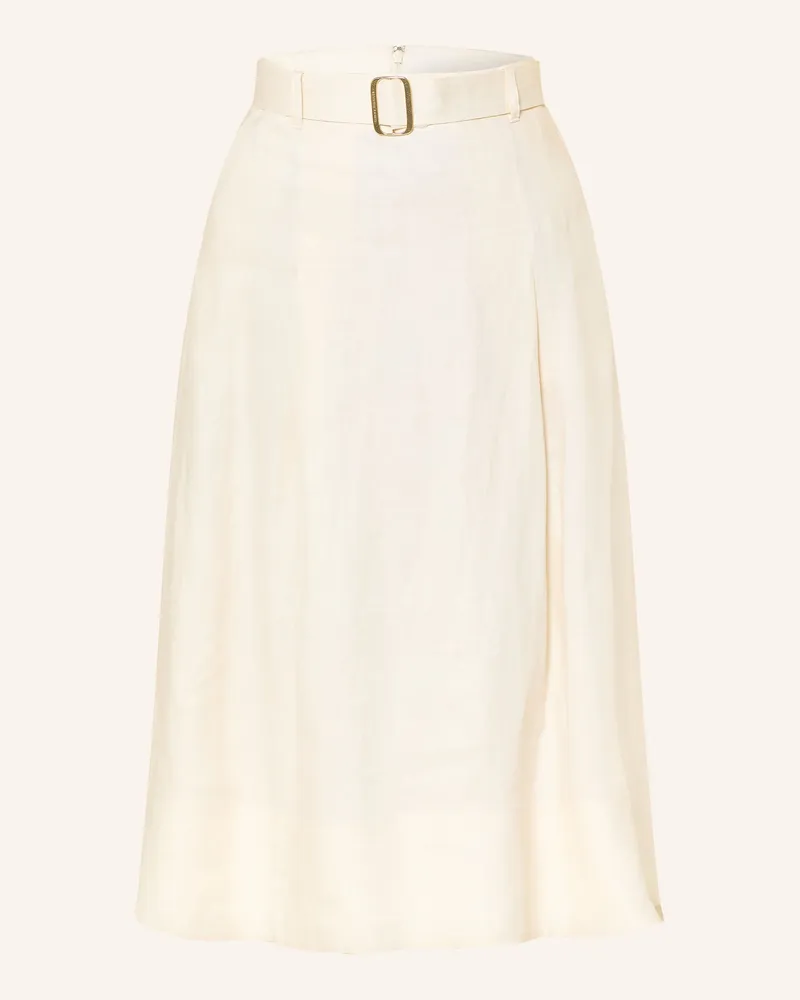 Tommy Hilfiger Leinenrock beige Weiss