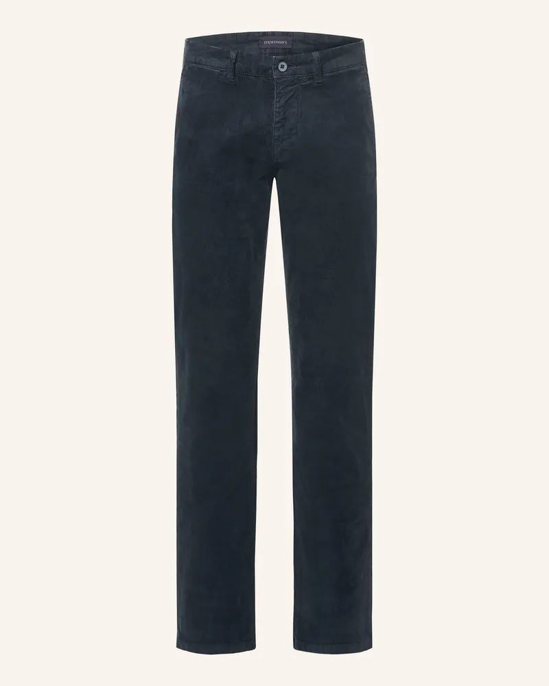 Strokesman's Cordhose Slim Fit blau Dunkelblau