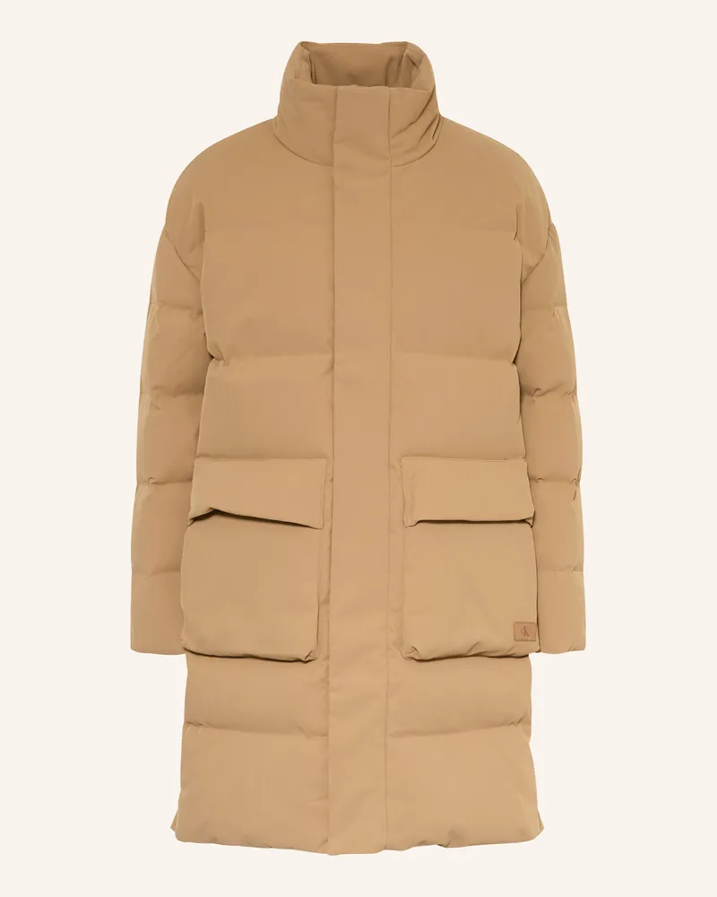 Calvin Klein Daunenmantel Camel