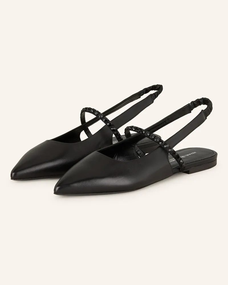 Kennel & Schmenger Mary-Jane-Ballerinas GRETA mit Schmucksteinen Schwarz
