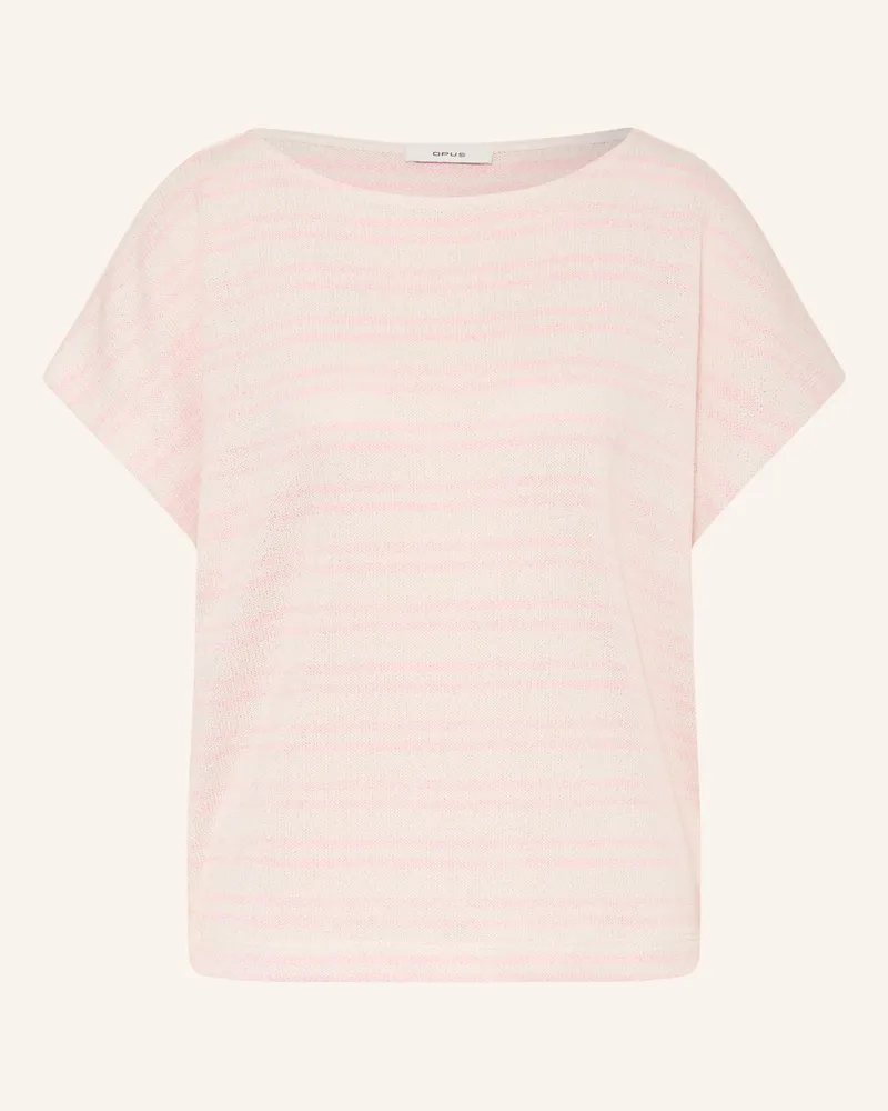 OPUS Strickshirt Sostal rosa Creme