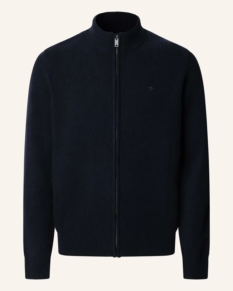 Hackett Strickjacken Cardigan LAMBSWOOL FZIP Blau