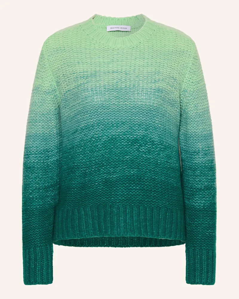 Iris von Arnim Pullover Rainbow Degradé 50 Mit Cashmere gruen Dunkelgrün