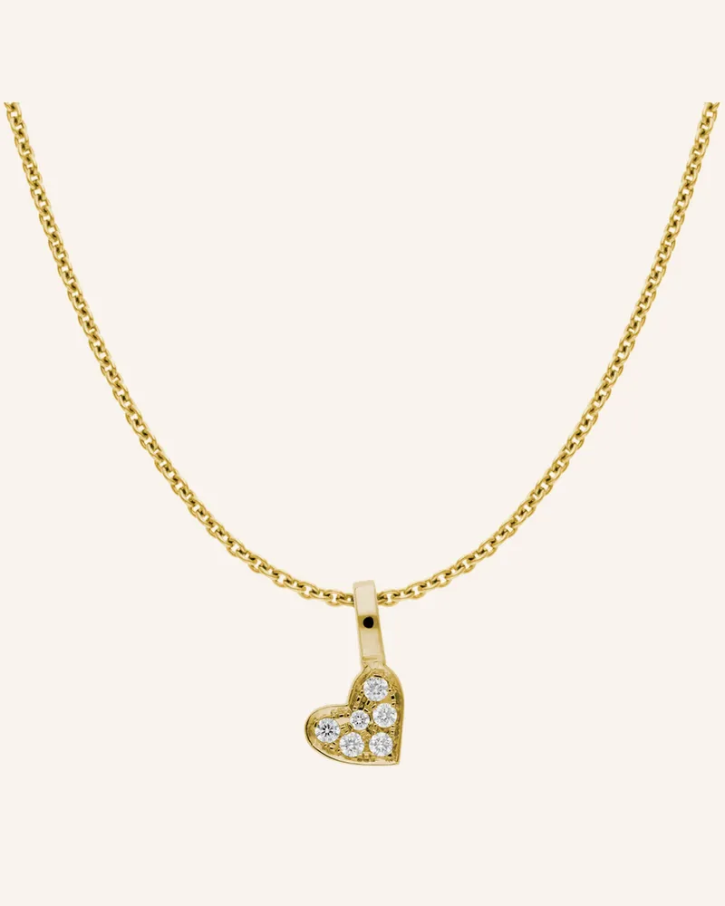CADA Kette Tiny Heart gold Gold