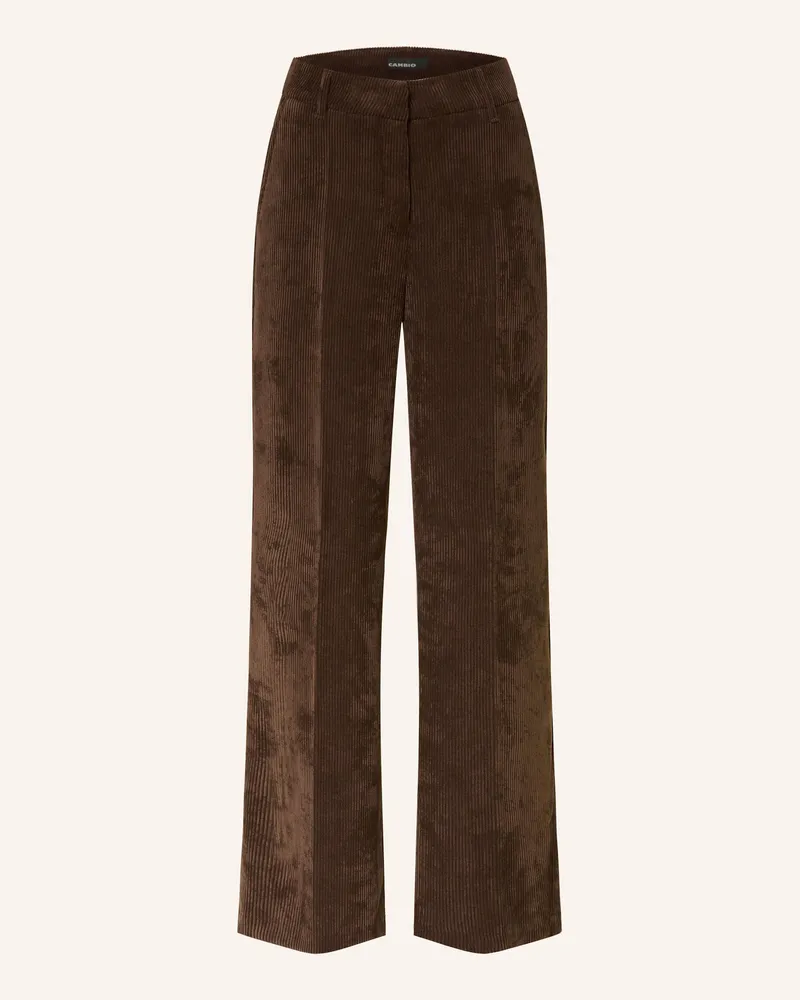 Cambio Marlenehose Amelie Aus Cord braun Dunkelbraun