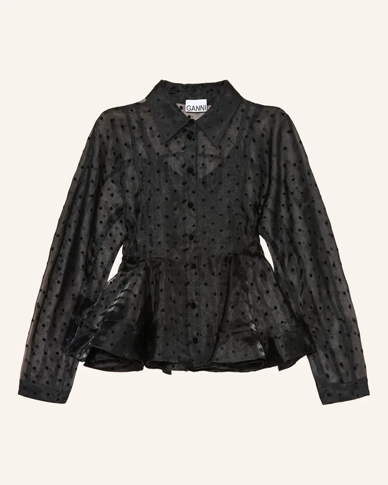 Ganni Hemdbluse Schwarz