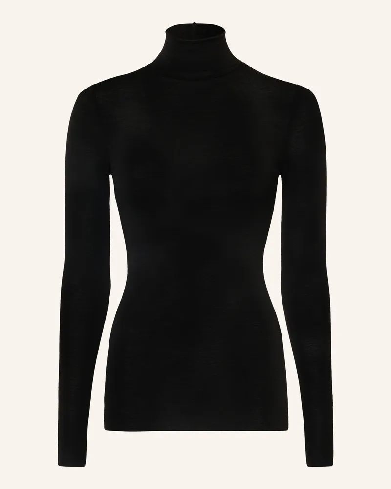 Arket Rollkragenshirt schwarz Schwarz