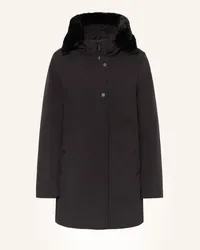 Woolrich Daunenparka FIRTH mit Lammfell Schwarz