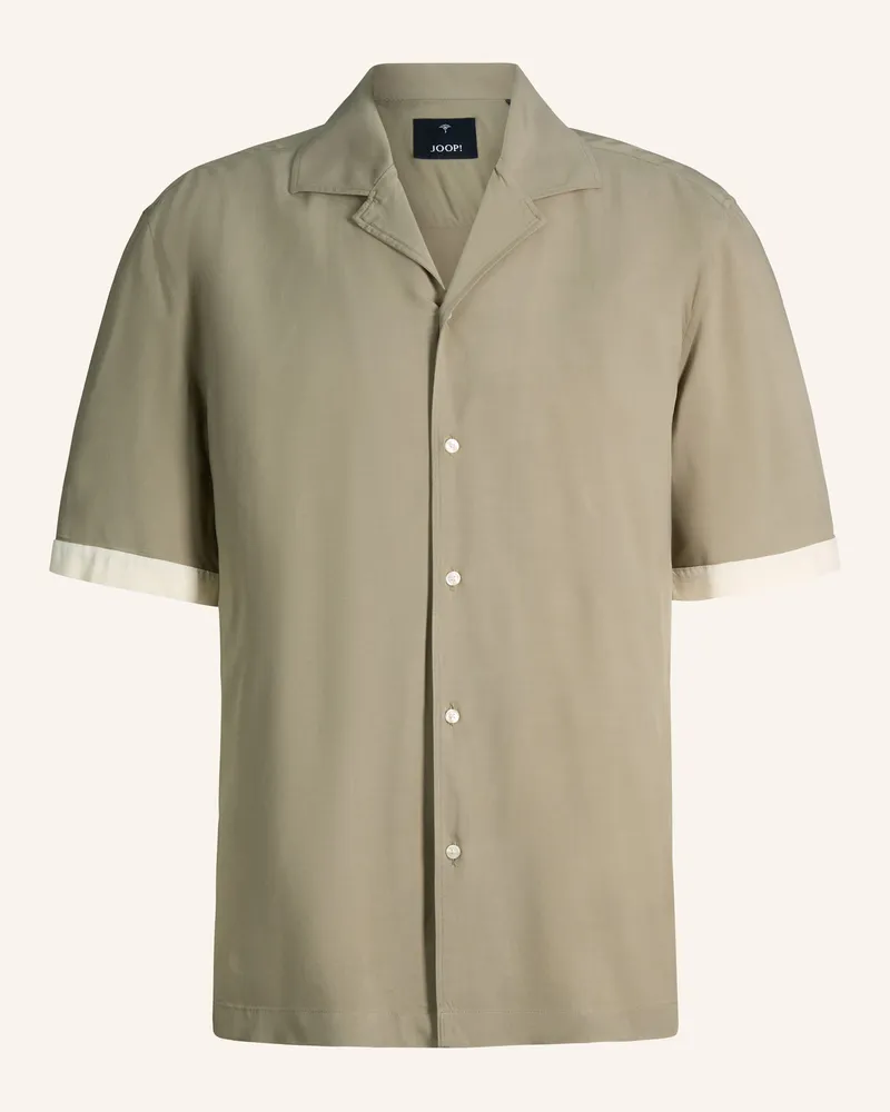 JOOP! Kurzarm-Hemd Regular Fit Khaki