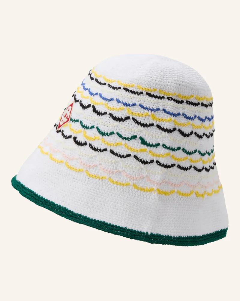 Casablanca Paris Bucket-Hat weiss Weiss