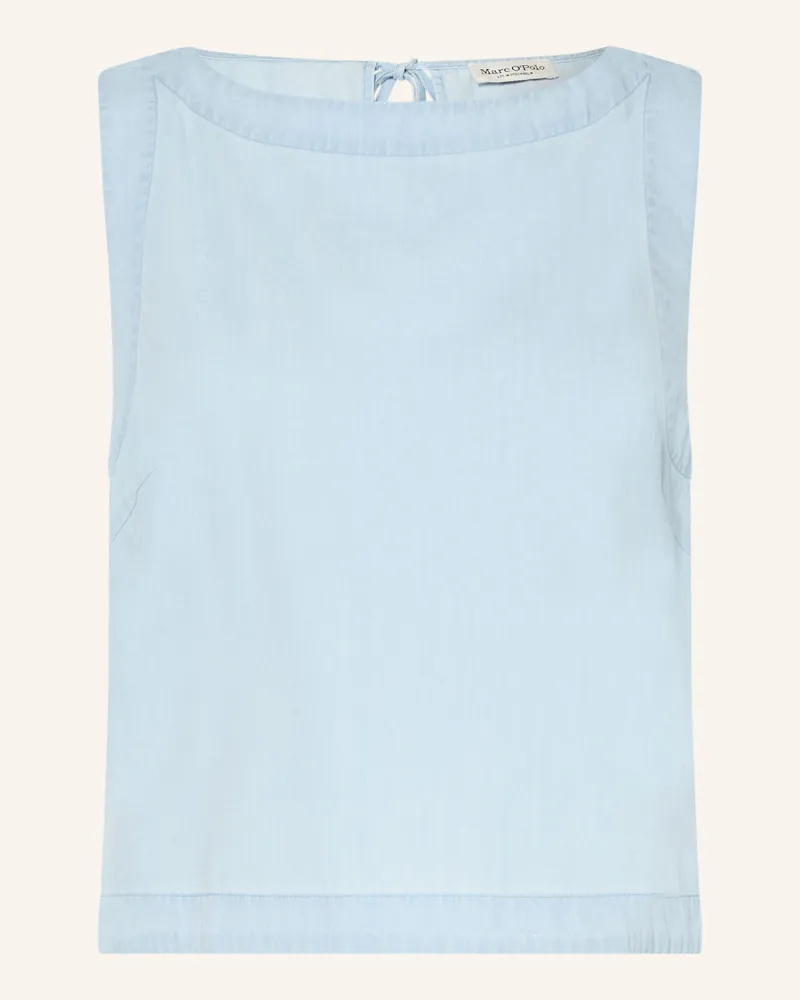 Marc O'Polo Top In Jeansoptik blau Hellblau