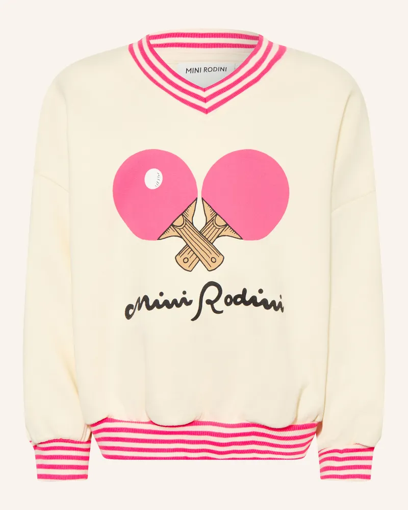 Mini Rodini Sweatshirt weiss Ecru