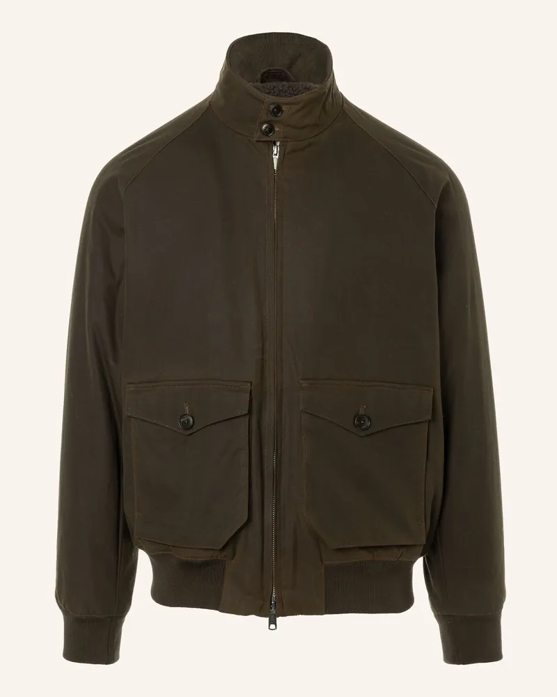 Baracuta Jacke Waxed g9 Harrington Jacket gruen Dunkelgrün