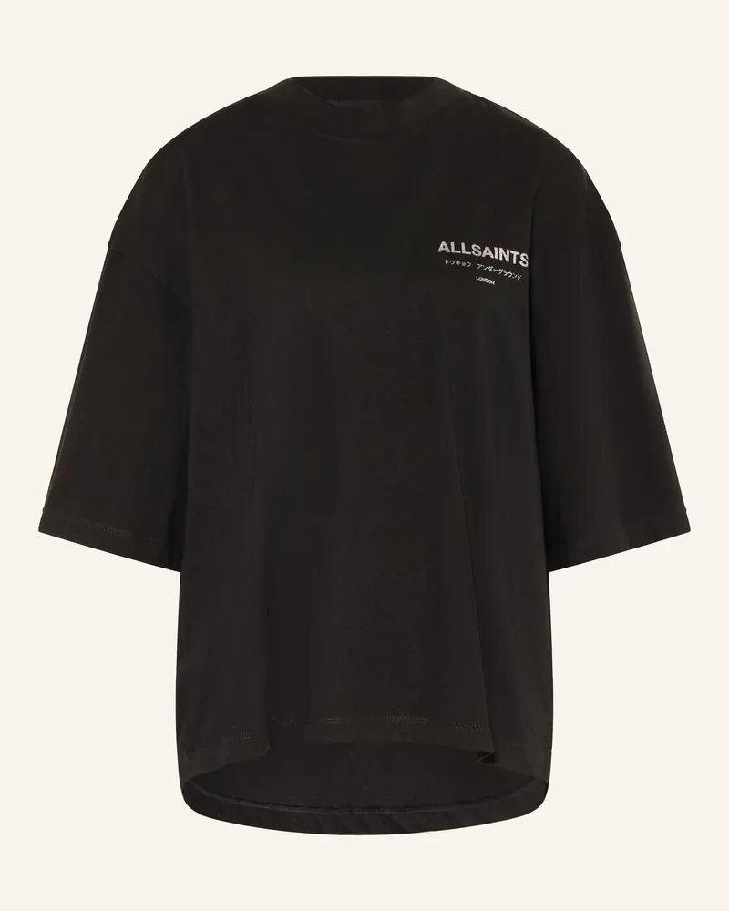 AllSaints T-Shirt UNDER AMELIE mit Schmucksteinen Schwarz