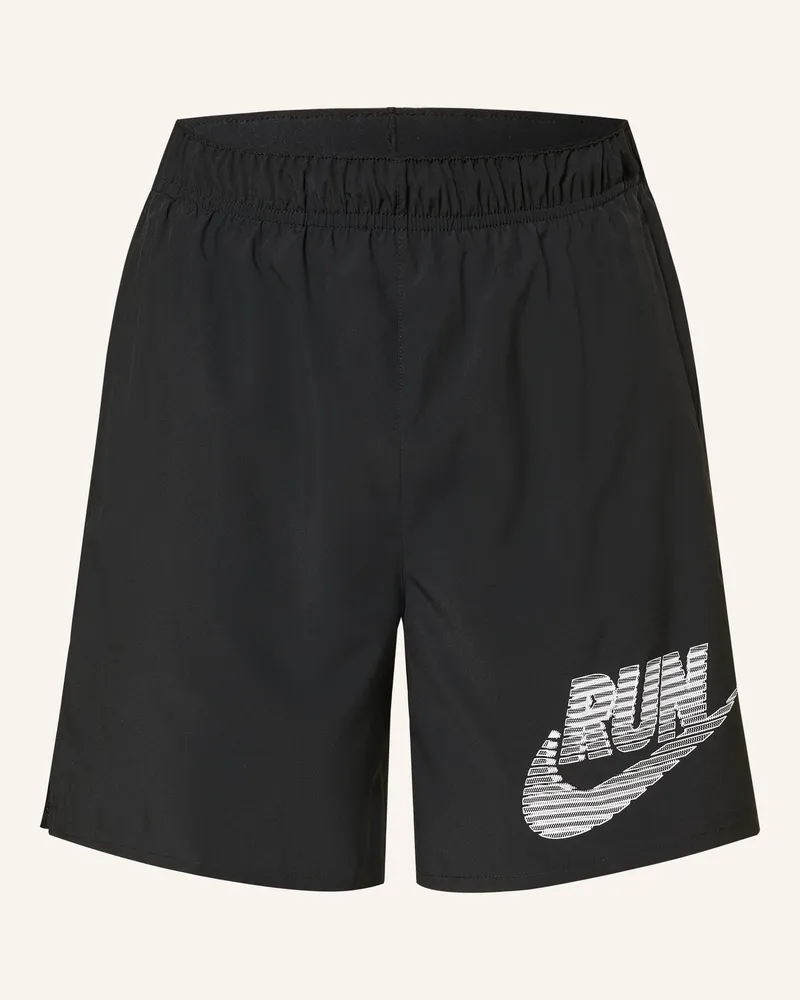Nike 2-In-1-Laufshorts Challenger schwarz Schwarz