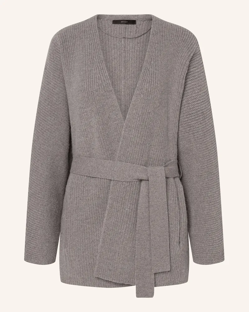 windsor. Strickhülle Mit Cashmere beige Taupe