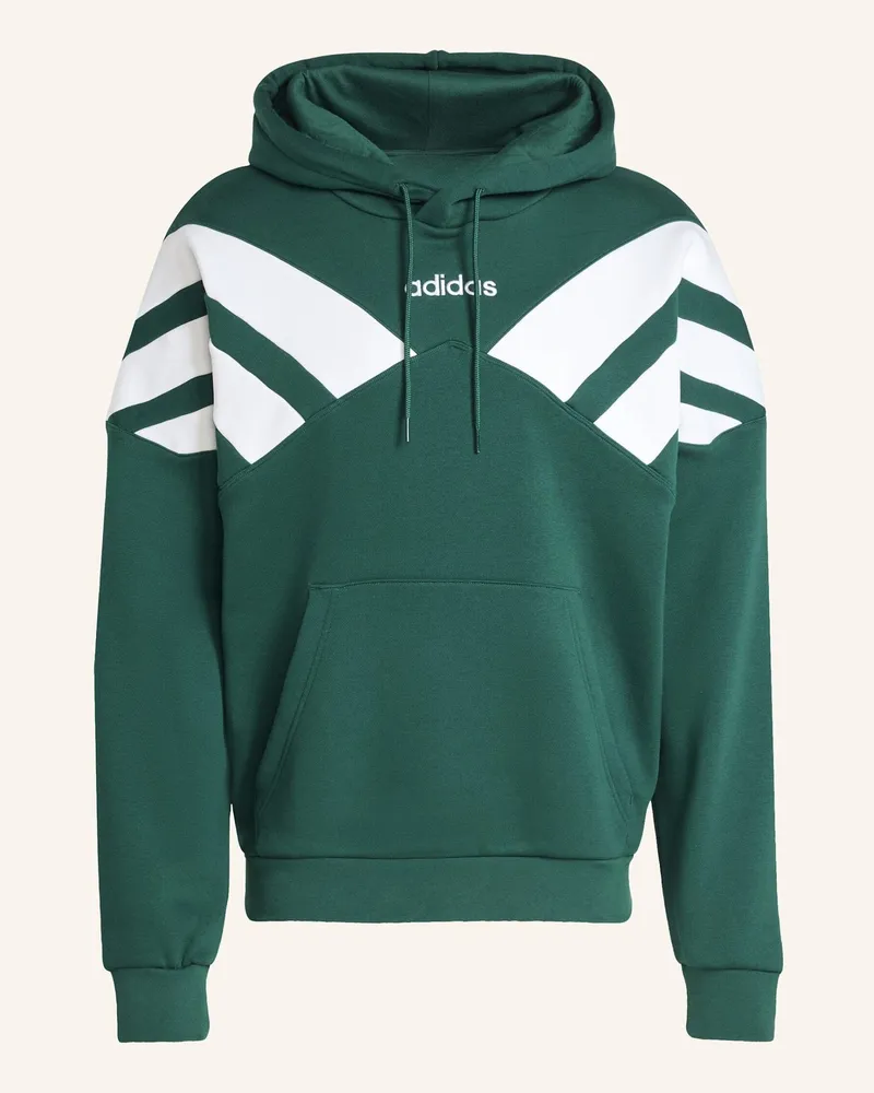 adidas ARCHIVE CUT LINE HOODIE Grün