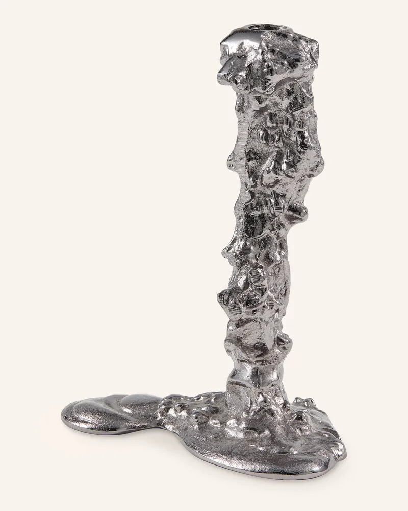 POLSPOTTEN Kerzenhalter Drip L silber Silber