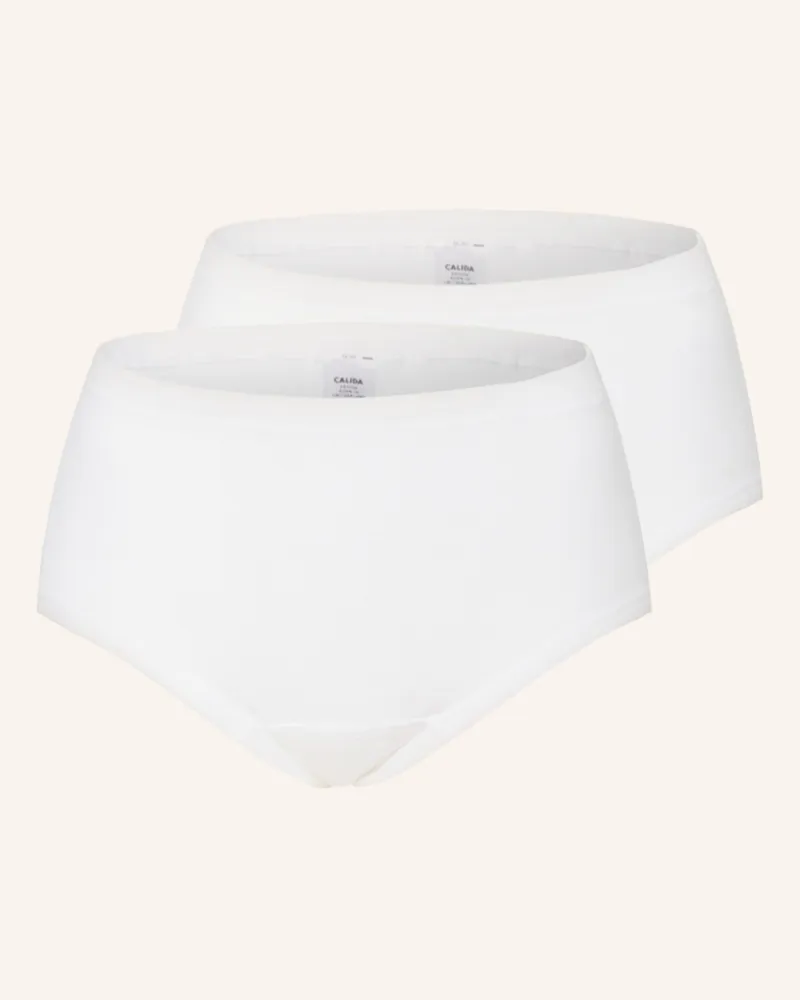 Calida 2er-Pack Taillenslips Iconics weiss Weiss