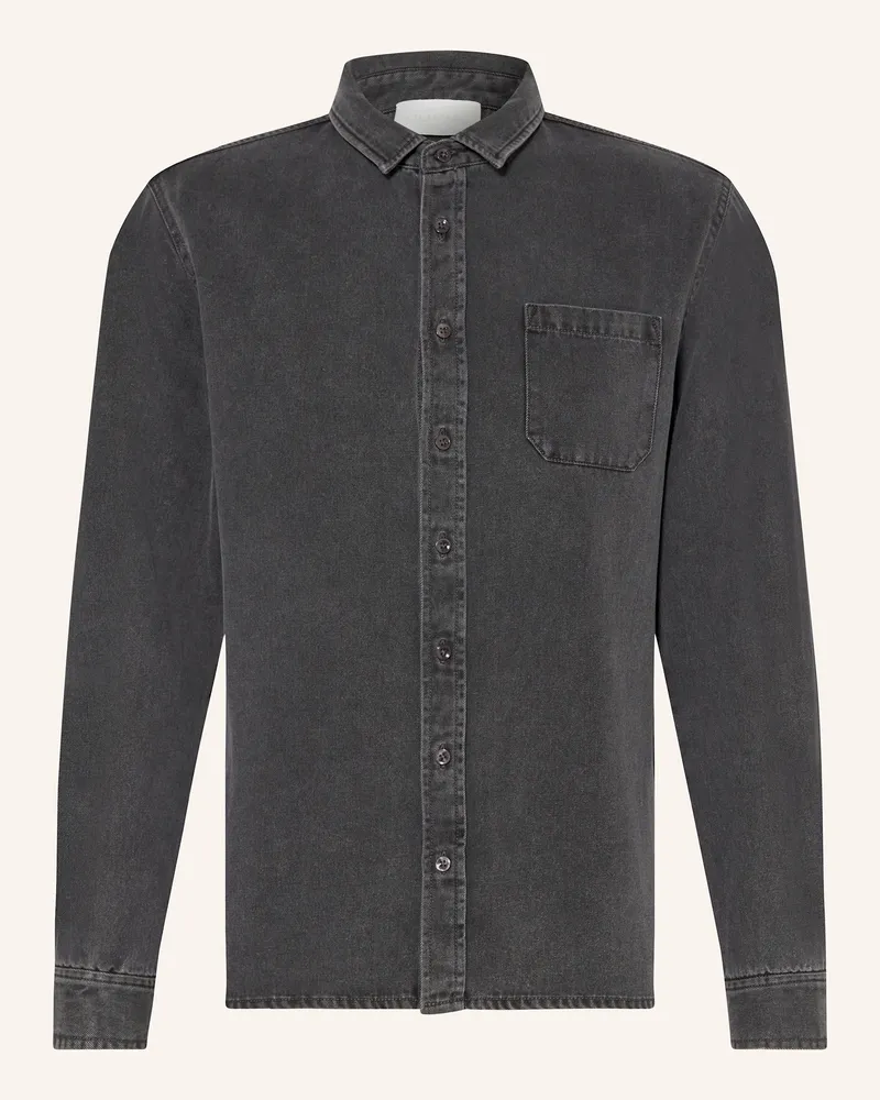 Juvia Jeanshemd FRANZ Regular Fit Schwarz
