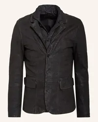 AllSaints Lederjacke SURVEY Grau