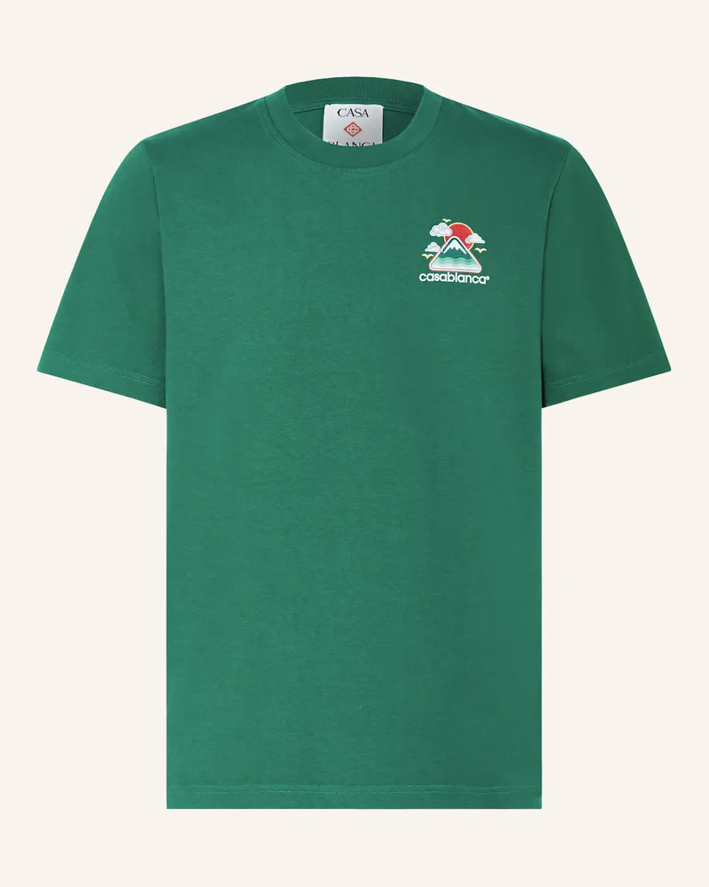 Casablanca Paris T-Shirt Dunkelgrün