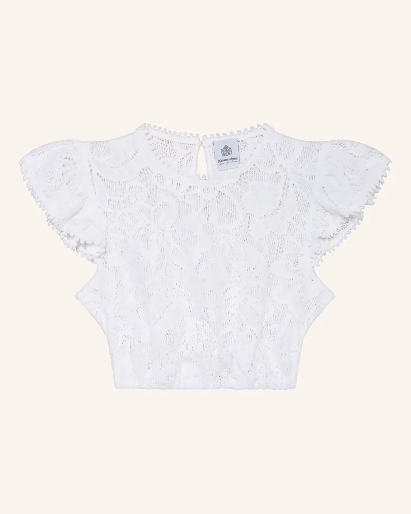 Hammerschmid Dirndlbluse Diana Aus Spitze weiss Weiss