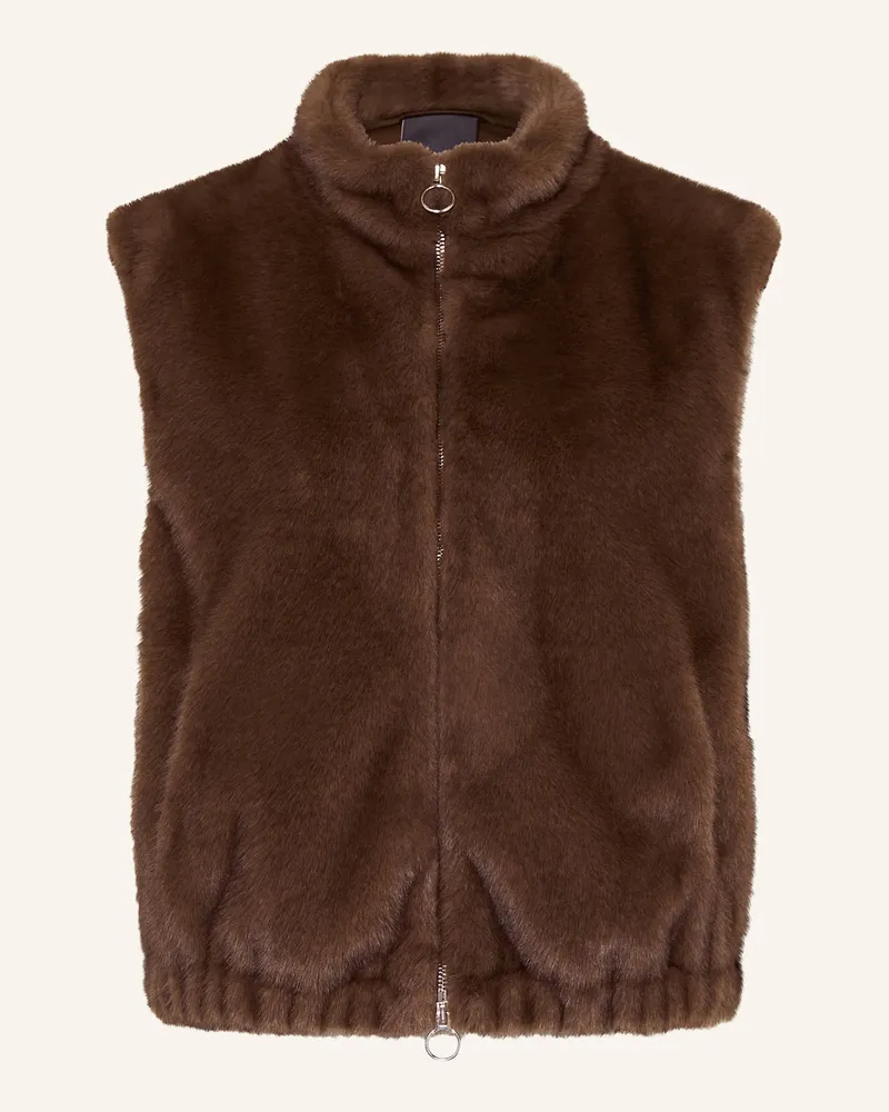 Fuchs Schmitt Kunstfell-Weste beige Braun