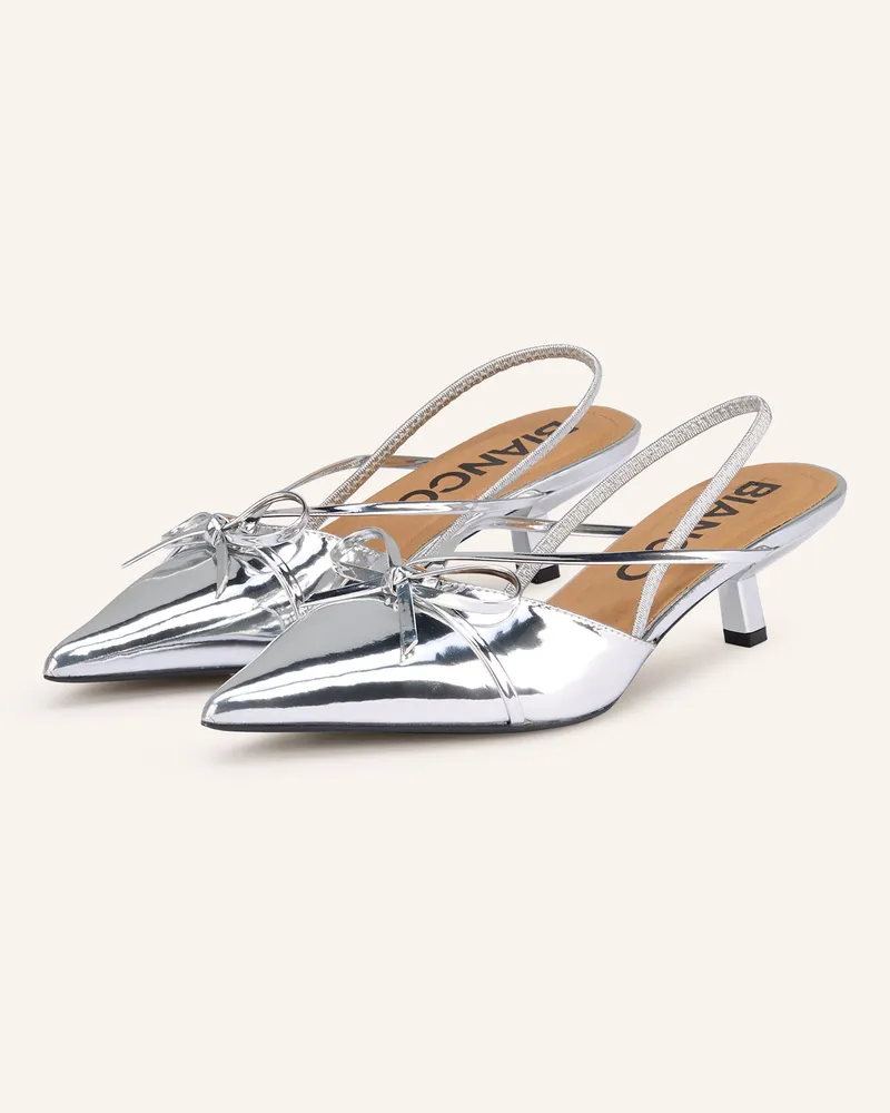 BIANCO. Slingpumps Silber