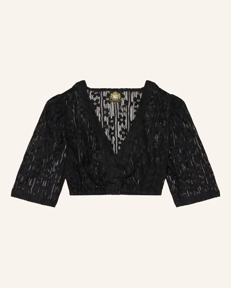 Hammerschmid Dirndlbluse Anina Aus Spitze schwarz Schwarz