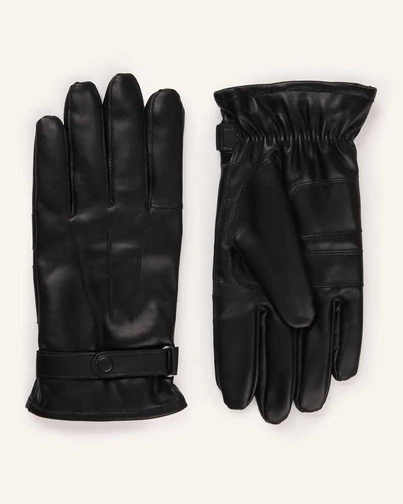Barbour Lederhandschuhe schwarz Schwarz