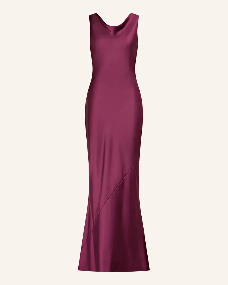 Norma Kamali Abendkleid Aus Satin rot Dunkelrot